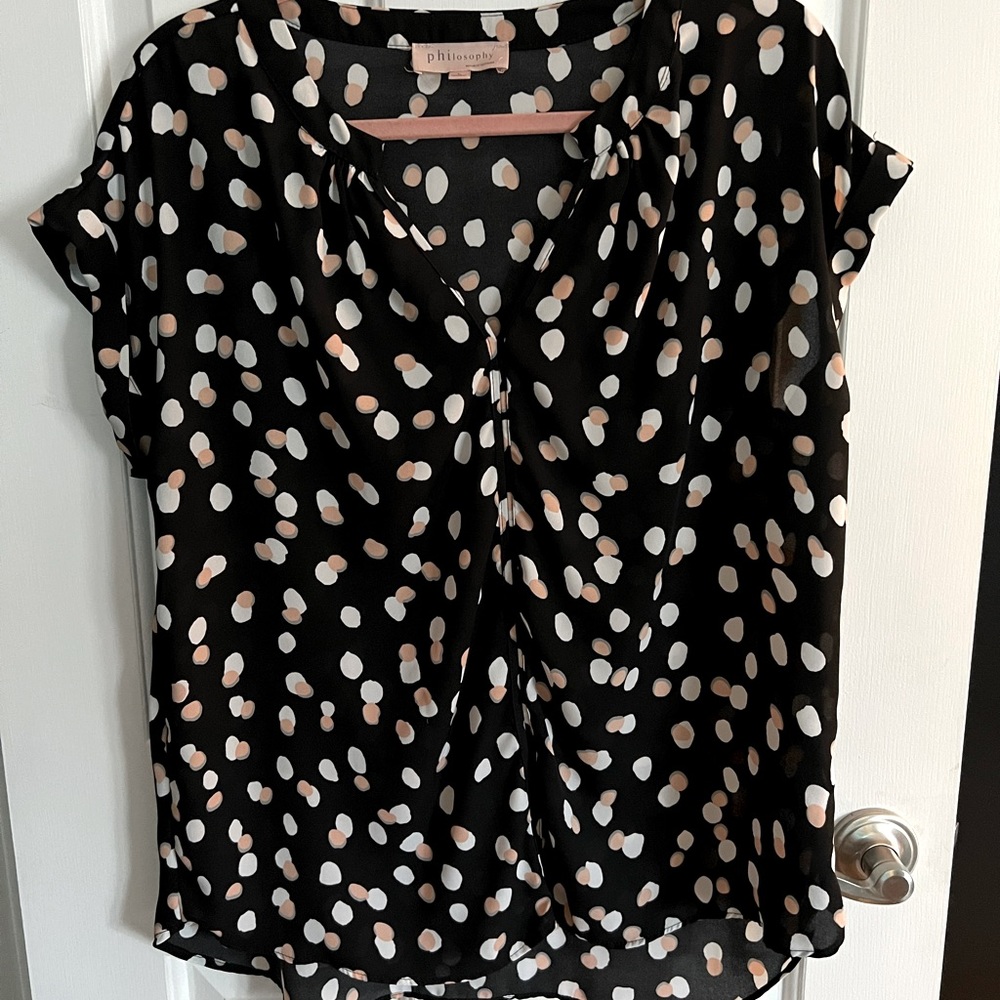 Womens short sleeve blouse